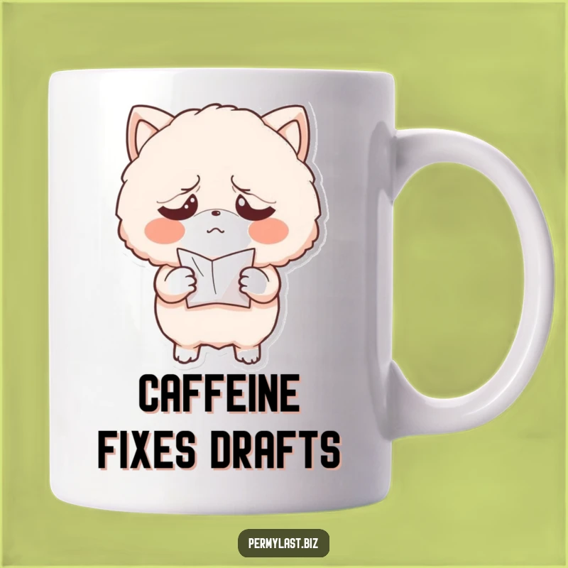 Funny Fluffy Exasperated Mug - Relatable Crumpled Paper Humor Gift