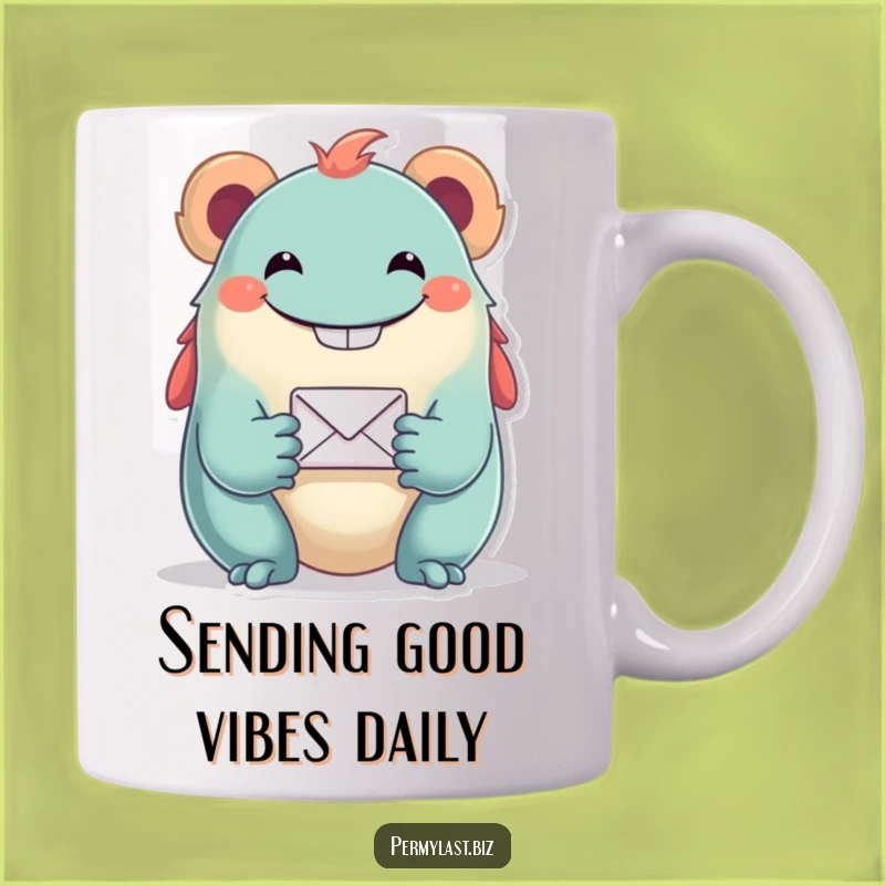 Funny Grinning Creature Email Offering Mug - The Perfect Tech Humor Gift