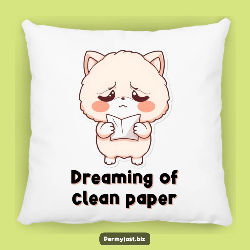 Soft Funny Fluffy Exasperated Pillow - Cozy Crumpled Paper Comfort Gift