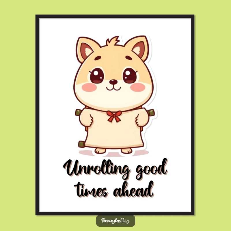 Free Printable Animal Art - Funny Downloadable Wall Art, Whimsical Scroll